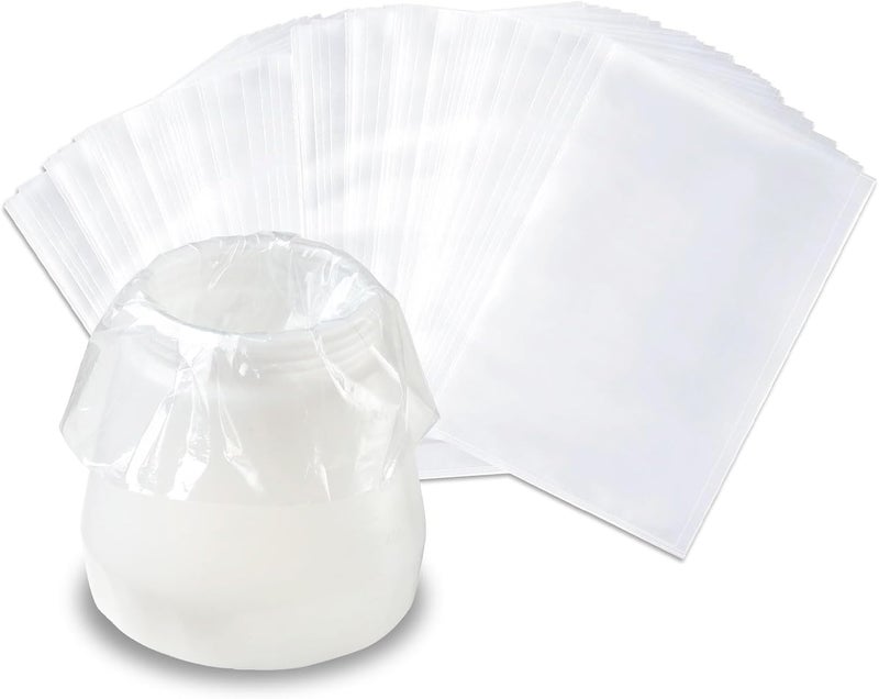 KOTESLLOE Wagner Paint Sprayer Parts - 100 Pieces Sprayer Bags, 7.8'' x 11.8'' Cup Liners, Transparent Spray Gun Canisters - Image 1